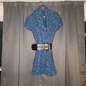 Maurice's Black Belt Med Stretch Patent Leather Antique Gold Buckle Nwt